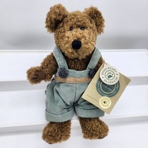 Boyds Bears 20th Anniversary Bear in Blue Overalls